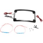 Tri-Radius License Plate Frame with Flushmount LEDs