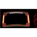 Tri-Radius License Plate Frame with Flushmount LEDs