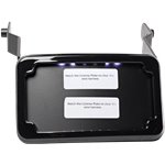 Curved License Plate Frame and Mount with License Plate Light