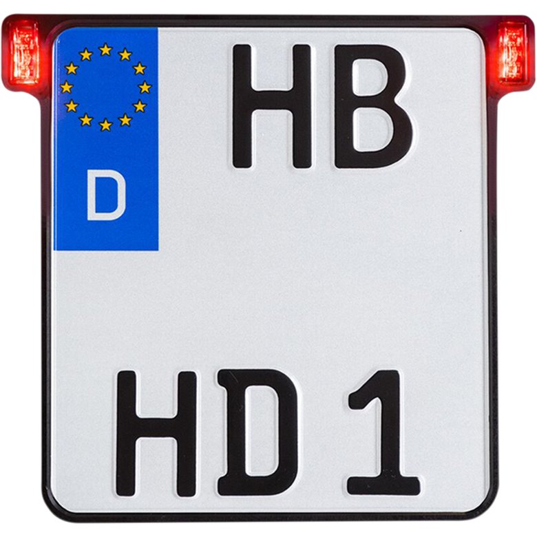 All-in-One 2.0 License Plate Holder w/ LED Plate Lights, Brake and Rear Lights