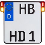 All-in-One 2.0 License Plate Holder w/ LED Plate Lights, Brake and Rear Lights