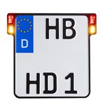 All-in-One 2.0 License Plate Holder w/ LED Plate Lights, Brake and Rear Lights