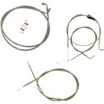 Standard Stainless Braided Handlebar Cable/Brake Line Kit