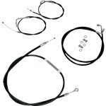 Standard Black Vinyl Braided Handlebar Cable/Brake Line Kit