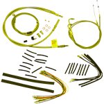 Complete Stainless Braided Handlebar Cable/Brake Line Kit