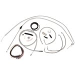 Complete Stainless Braided Handlebar Cable/Brake Line Kit