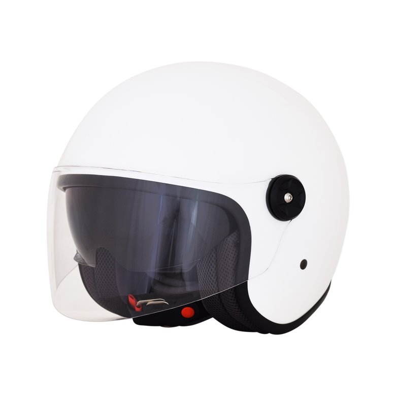 FX-143 Solid Open-Face/Jet Helmet with Face Shield