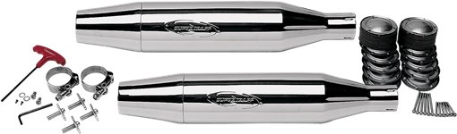 Tapered Chrome Slip-On Muffler