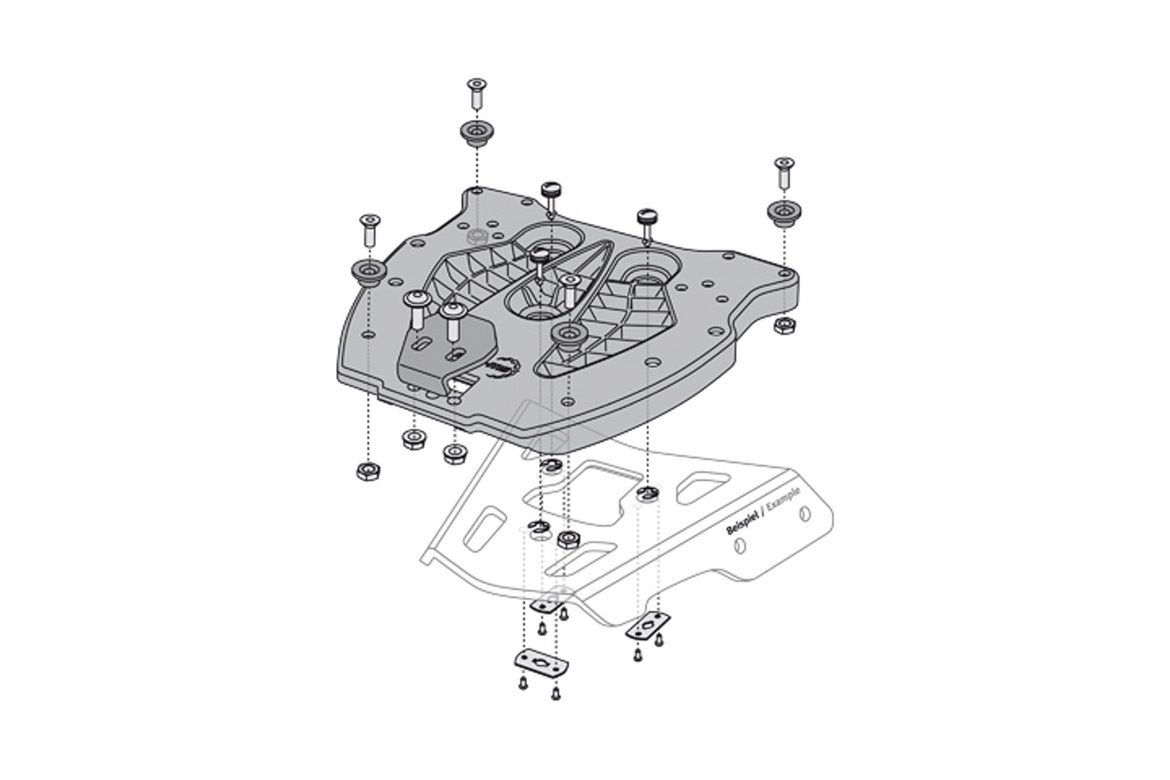 Luggage ALU-RACK adapter