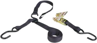 8-ft. Triple-Hook Ratchet Tie-Down with Soft Hook