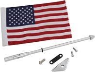 Folding Flag Pole with US Flag