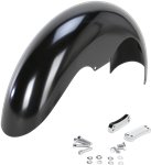 Hugger Front Fender with Mounting Blocks for Softail/Dyna