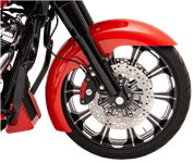 Hugger Front Fender with Mounting Blocks for Softail/Dyna