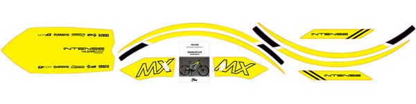 TAZER GRAPHIC KIT YELLOW