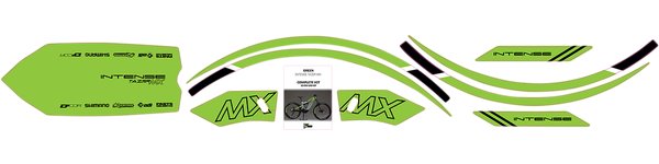 TAZER GRAPHIC KIT GREEN