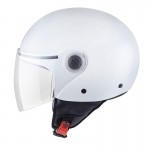 MT Helmets - casca STREET, alb lucios PEARL [XS]