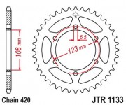 EMGO - Foaie (spate) JTR1133, 53 dinti - Derbi / Aprilia / Gilera