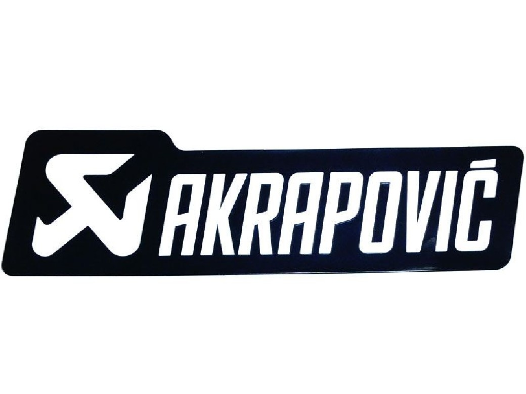 AKRAPOVIC - STICKER TERMOREZISTENT ORIZONTAL MONO 135MM