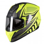 MT Helmets - casca STINGER Acero, galben fluorescent mat [S]