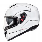 MT Helmets - casca ATOM [sun visor], alb [S]