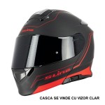 SIFAM - Casca Flip-up S-LINE S550 - negru / rosu [XXL / 2XL]