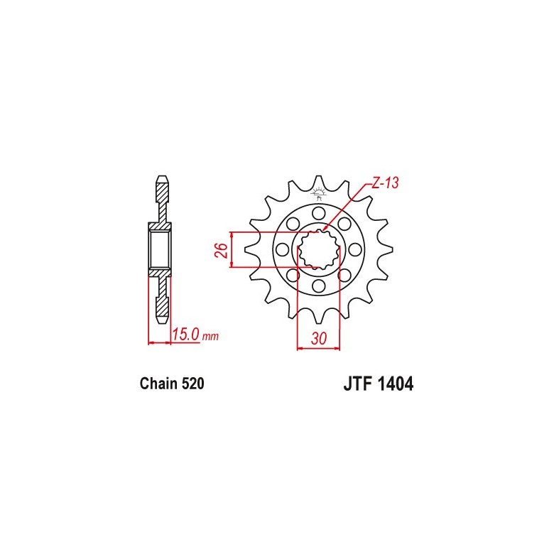 ESJOT - Pinion (fata) 50-32159S, 17 dinti - BMW S1000RR