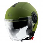 MT Helmets - casca VIALE [sun visor], verde mat [L]