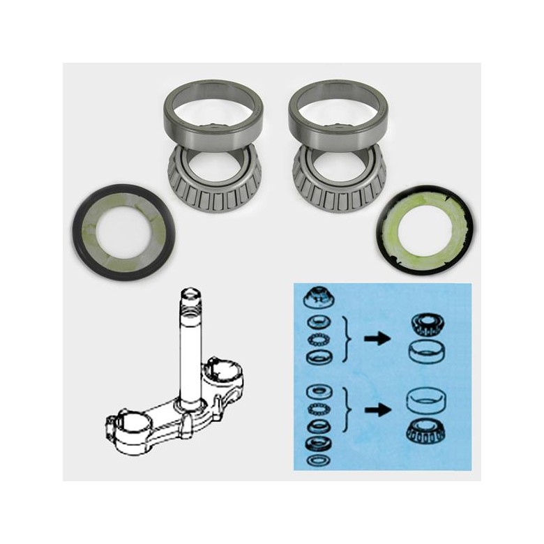 TOURMAX - Rulmenti de jug (Set sup. + inf.) - HONDA SSH902