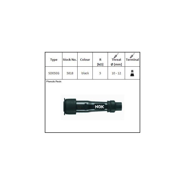 NGK - Pipa bachelita SD05EG