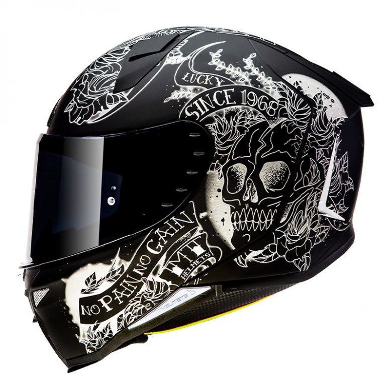 MT Helmets - casca REVENGE 2 Skull & Roses [XL]