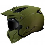 MT Helmets - casca STREETFIGHTER [sun visor], verde mat [M]