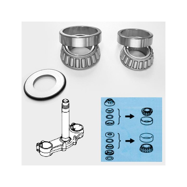 TOURMAX - Rulmenti de jug (Set sup. + inf.) - YAMAHA/SUZUKI SSH901