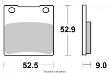 SIFAM - Placute frana KYOTO S1009  SBS 556HF, 556HS, 556LS [SEMI-METALICE]