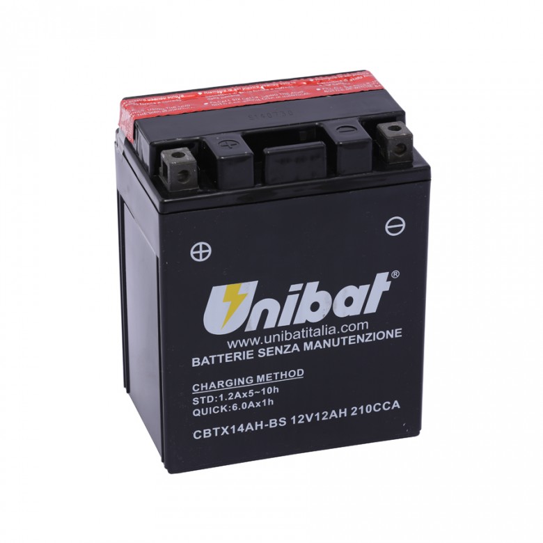 UNIBAT - Acumulator fara intretinere CBTX14AH-BS (Yuasa: YTX14AH-BS)