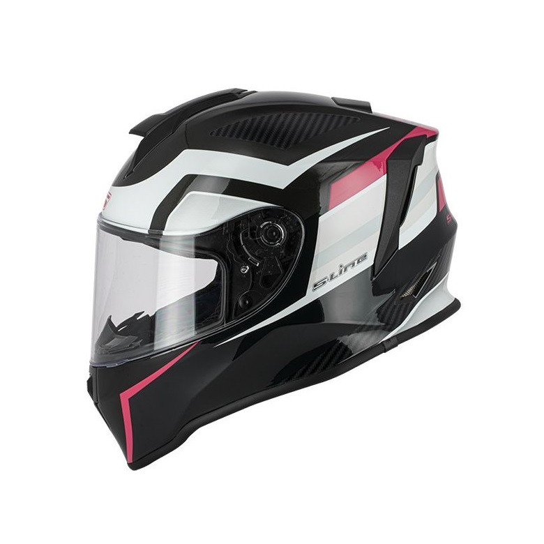 SIFAM - Casca copii full-face S-LINE S445 - negru / alb [M]