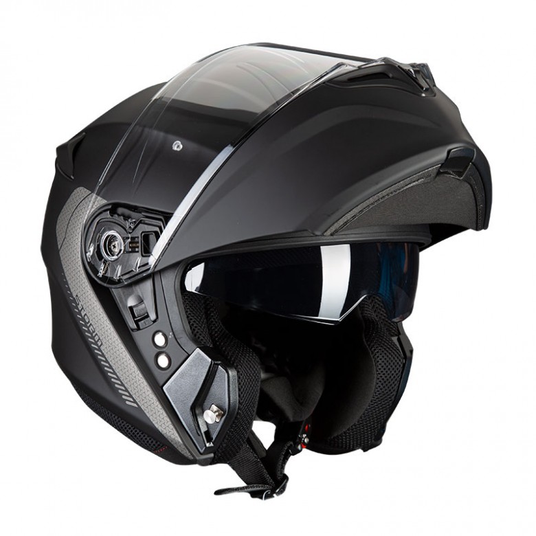 MT Helmets - casca STORM [sun visor], negru mat [XS]