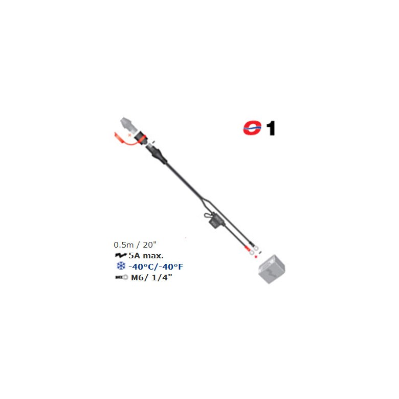 TECMATE - CONECTOR BATERIE M6 L0.5M (SAE) 1