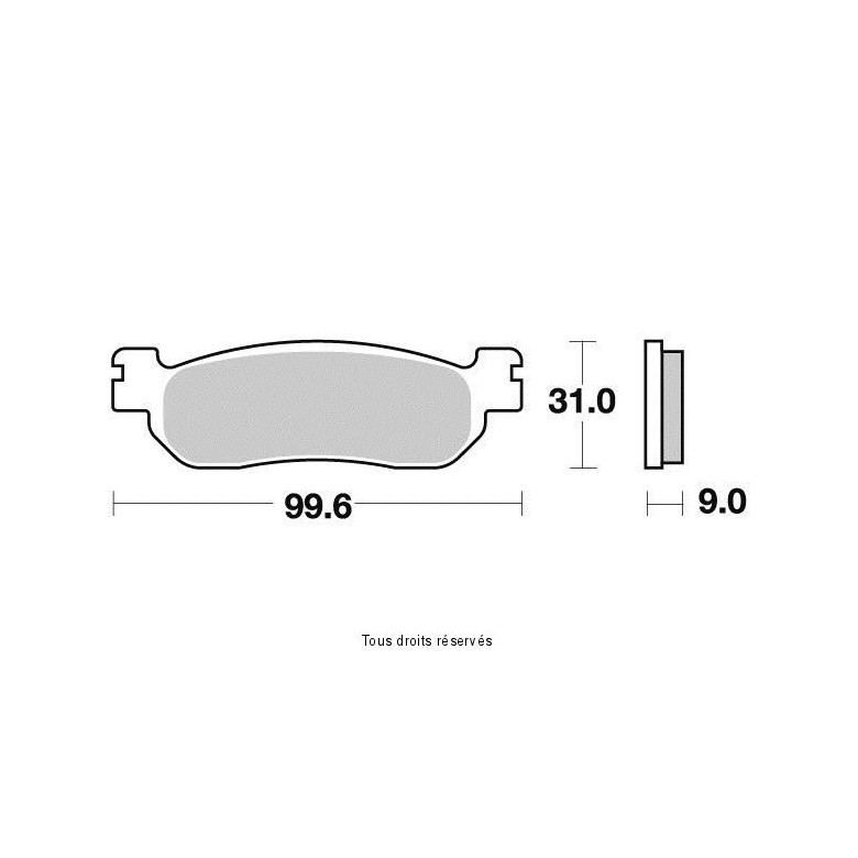 SIFAM - Placute frana KYOTO S1263  SBS 728RQ, 728HF, 728LS, 155HF [SEMI-METALICE]