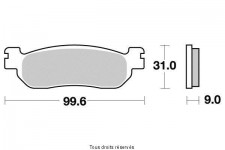 SIFAM - Placute frana KYOTO S1263  SBS 728RQ, 728HF, 728LS, 155HF [SEMI-METALICE]