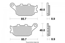 SIFAM - Placute frana KYOTO S1035  SBS 657RQ, 657HF, 657LS [SEMI-METALICE]