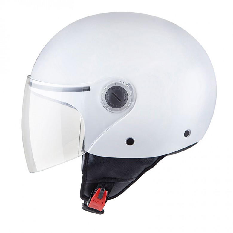 MT Helmets - casca STREET, alb lucios PEARL [XL]