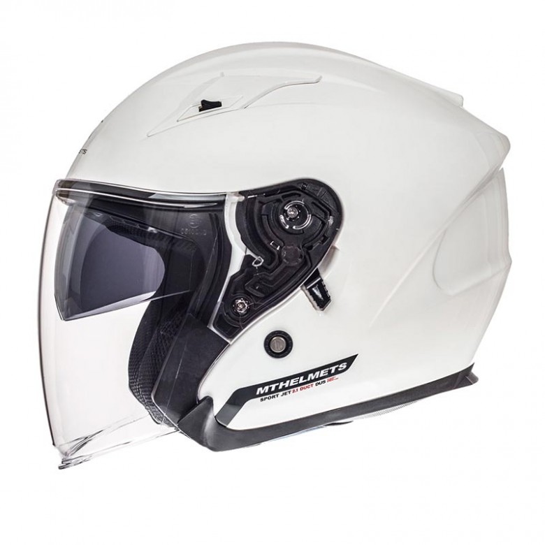 MT Helmets - casca AVENUE [sun visor], alb [XL]