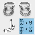 TOURMAX - Rulmenti de jug (Set sup. + inf.) - KAWASAKI SSK100