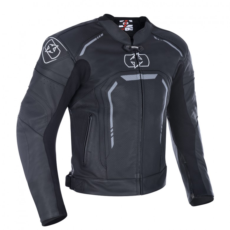 OXFORD - geaca piele STRADA SPORTS STEALTH BLACK 3XL [Lichidare]