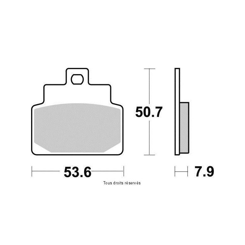 SIFAM - Placute frana KYOTO S1112  SBS153-SBS748 [SEMIMETALICE]