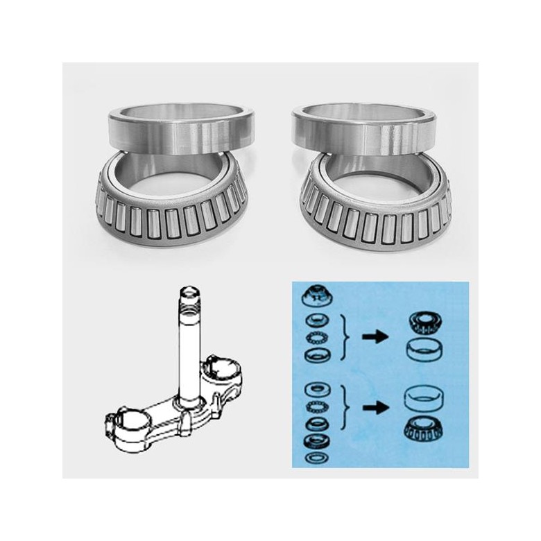 TOURMAX - Rulmenti de jug (Set sup. + inf.) - KAWASAKI SSK907