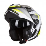 MT Helmets - casca STORM Drone [sun visor], galben fluo mat [XS]