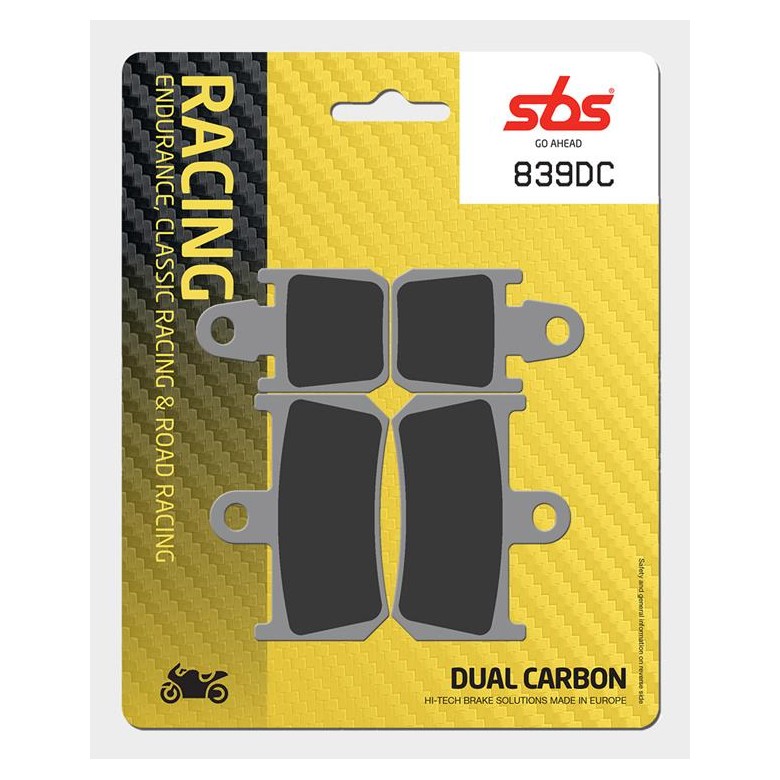 SBS - Placute frana RACING - DUAL CARBON 839DC