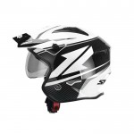 SIFAM - Casca Open-face S-LINE S769 TROOPER - alb / negru [XS]