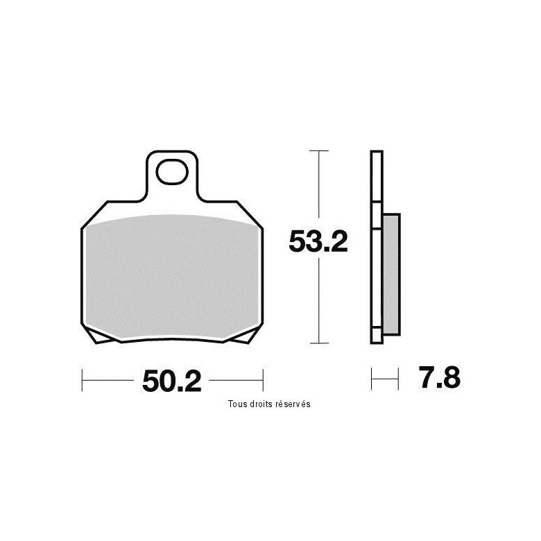 SIFAM - Placute frana KYOTO S1110  SBS 730RQ, 730HF, 730LS, 157HF [SEMI-METALICE]